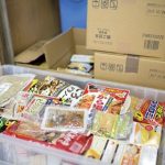 フードバンク（荒川区）に届いた食品の寄付